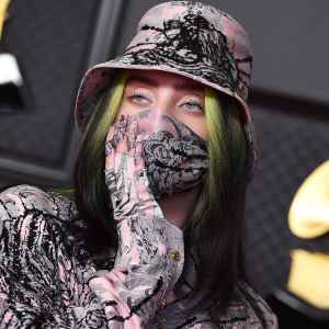 Billie Eilish Wore a Wig to Cover Her Blonde Hair at the 2021 Grammys