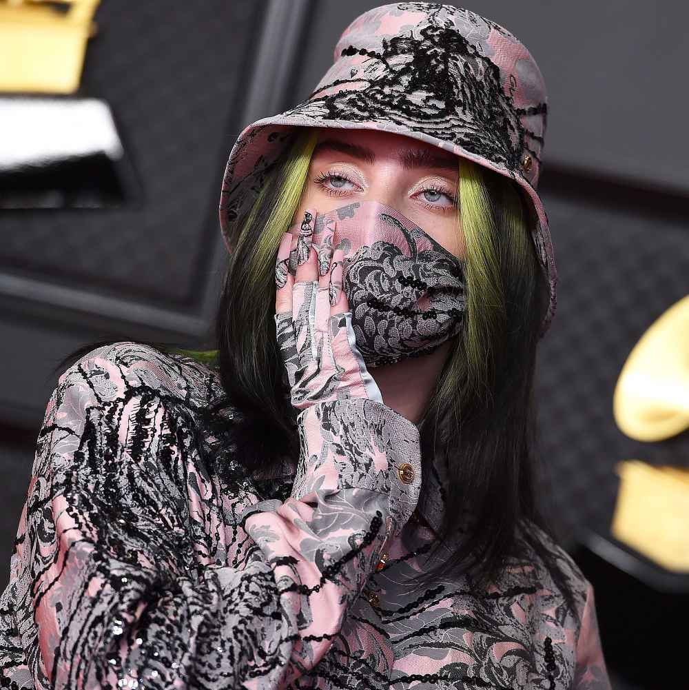 Billie Eilish Wore a Wig to Cover Her Blonde Hair at the 2021 Grammys