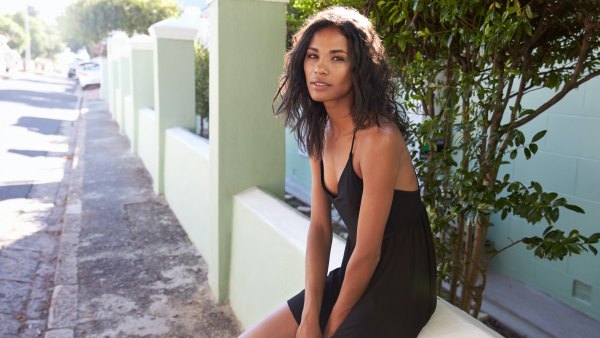 Black-Mini-Dress-Stock-Photo