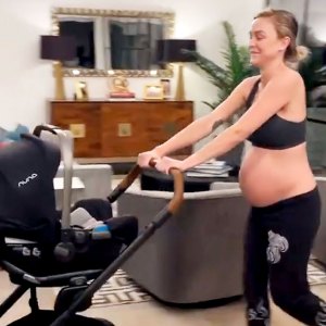 Bump Album Pregnant Lala Kent Practicing Stroller Pushing