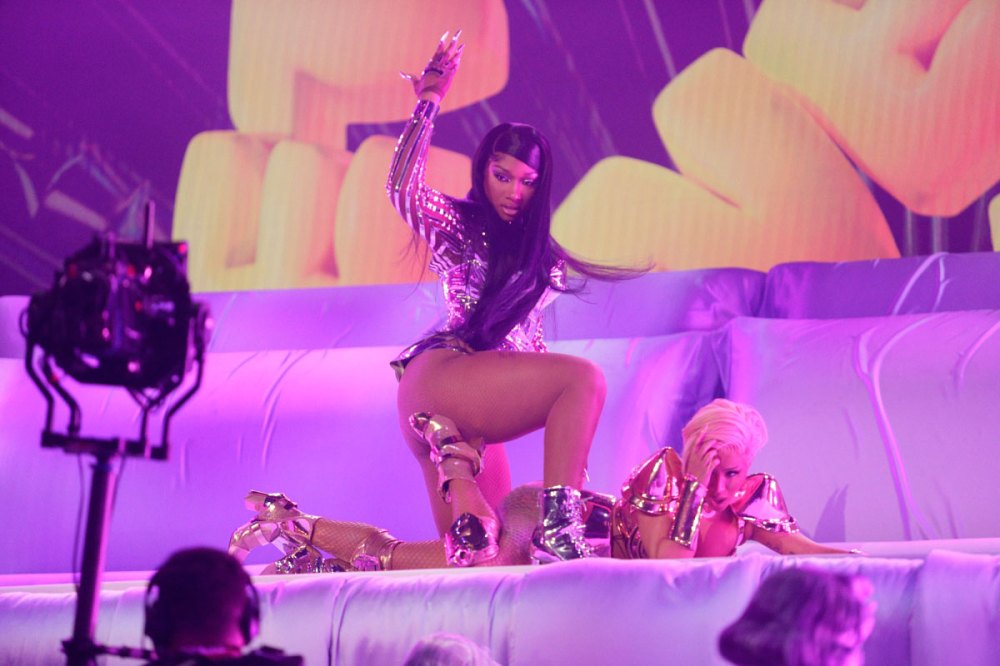 Cardi B and Megan Thee Stallion Performance Grammys 2021 WAP