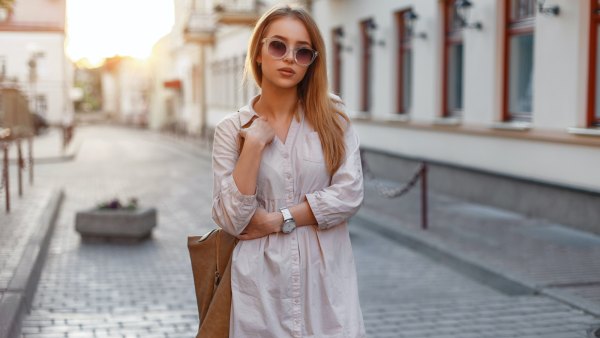 Casual-Shirt-Dress-Stock-Photo