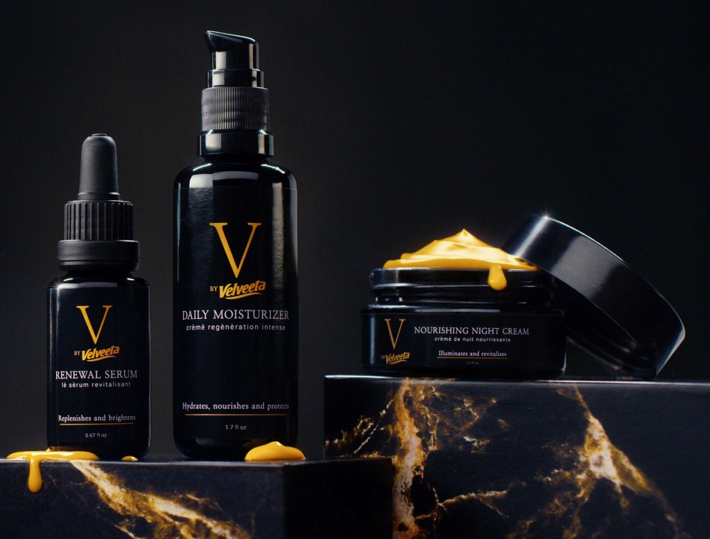 LOL! Cheese Brand Velveeta Teases Creamy ‘Liquid Gold’ Skincare Line