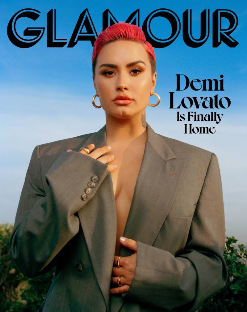 Demi Lovato Glamour March cover