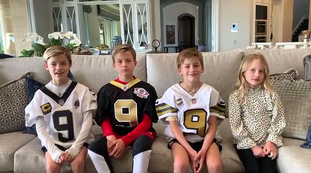 Drew Brees Announces His NFL Retirement With the Help of His Kids