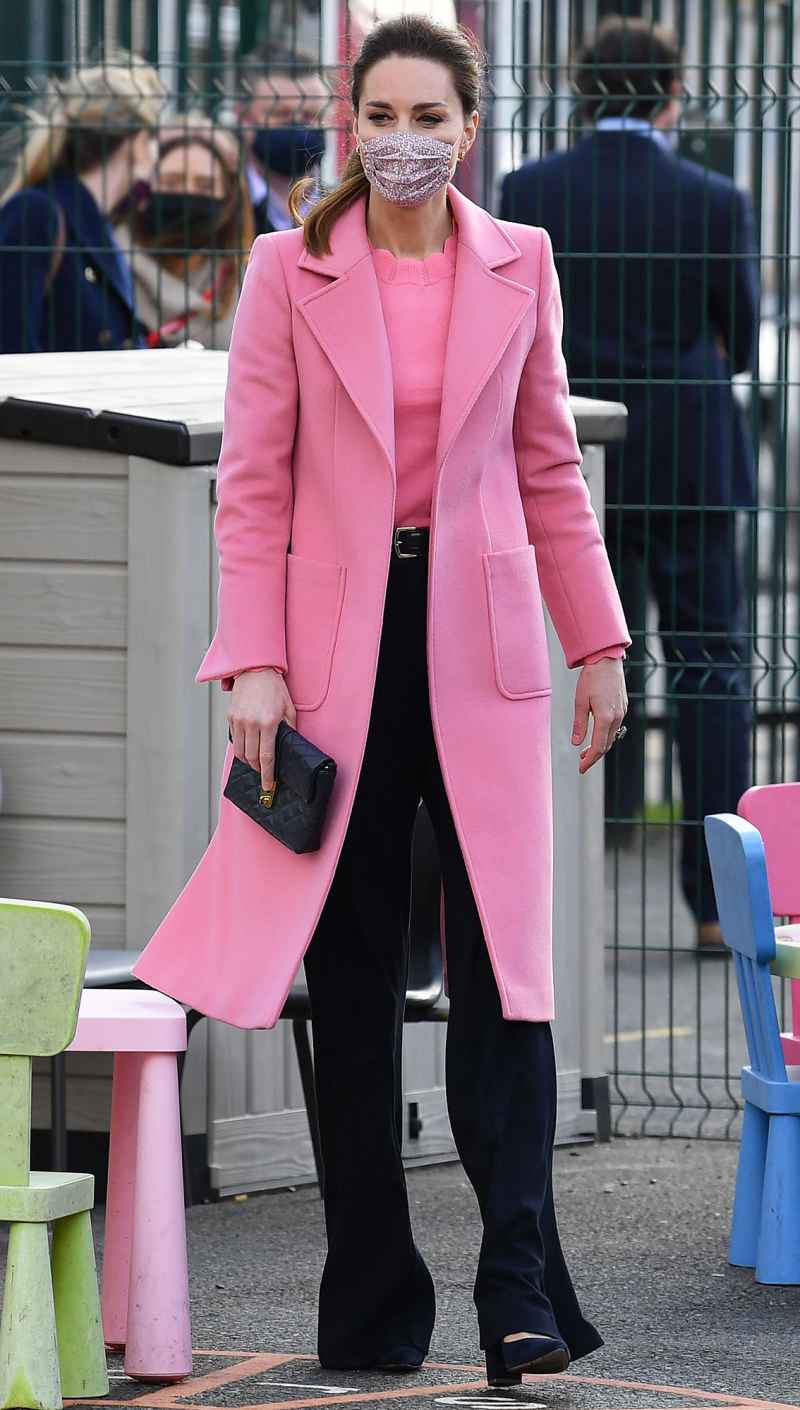 Duchess Kate Looks Ready for Spring in a Candy-Pink Peacoat: Pic
