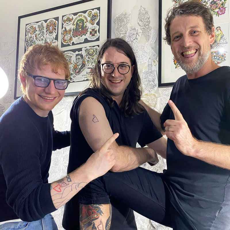 Ed Sheeran Gets ‘No. 1’ Tattoo to Honor Late Music Icon: Pics
