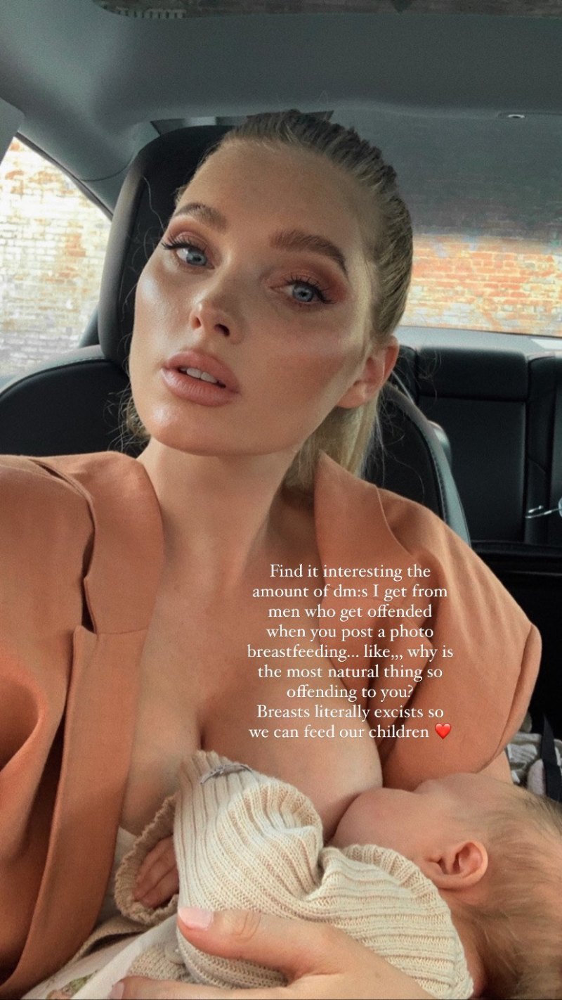 Elsa Hosk Defends Breast-Feeding Selfies: They're ‘the Most Natural Thing'