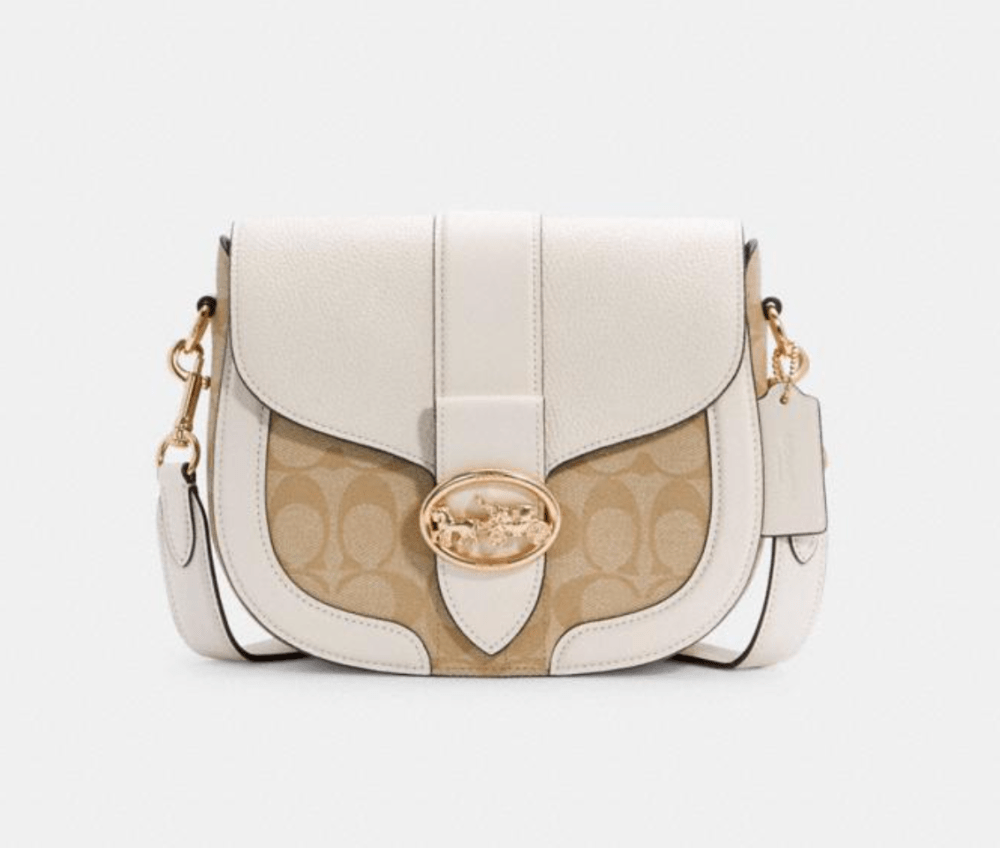 Georgie Saddle Bag In Signature Canvas