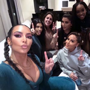 Kim, Kourtney Enjoy Game Night With Rob's Ex Adrienne Bailon on His Birthday