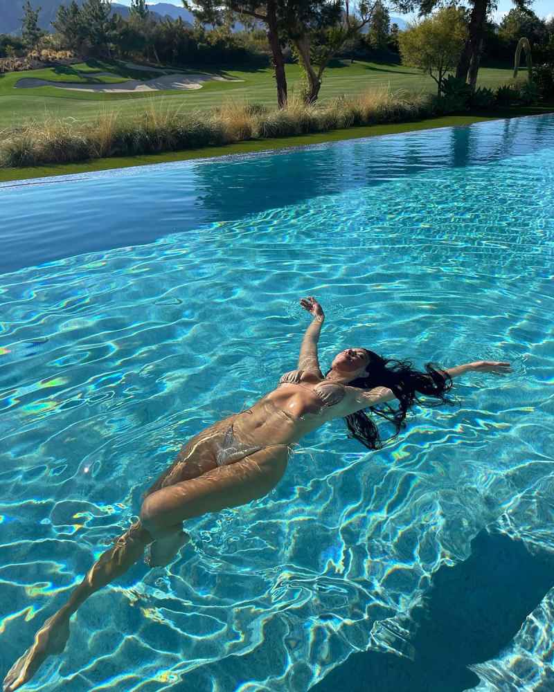 Kourtney Kardashian Shows Off Toned Body During a Dip in the Pool: Pic