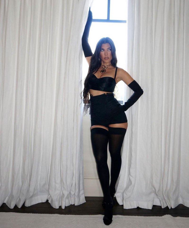 Kourtney Kardashian Strips Down for Dolce & Gabbana Virtual Fashion Show