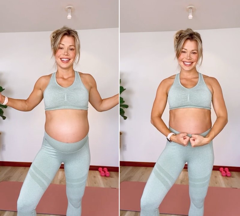 Krystal Nielson Does Ab Training at 8 Months Pregnant