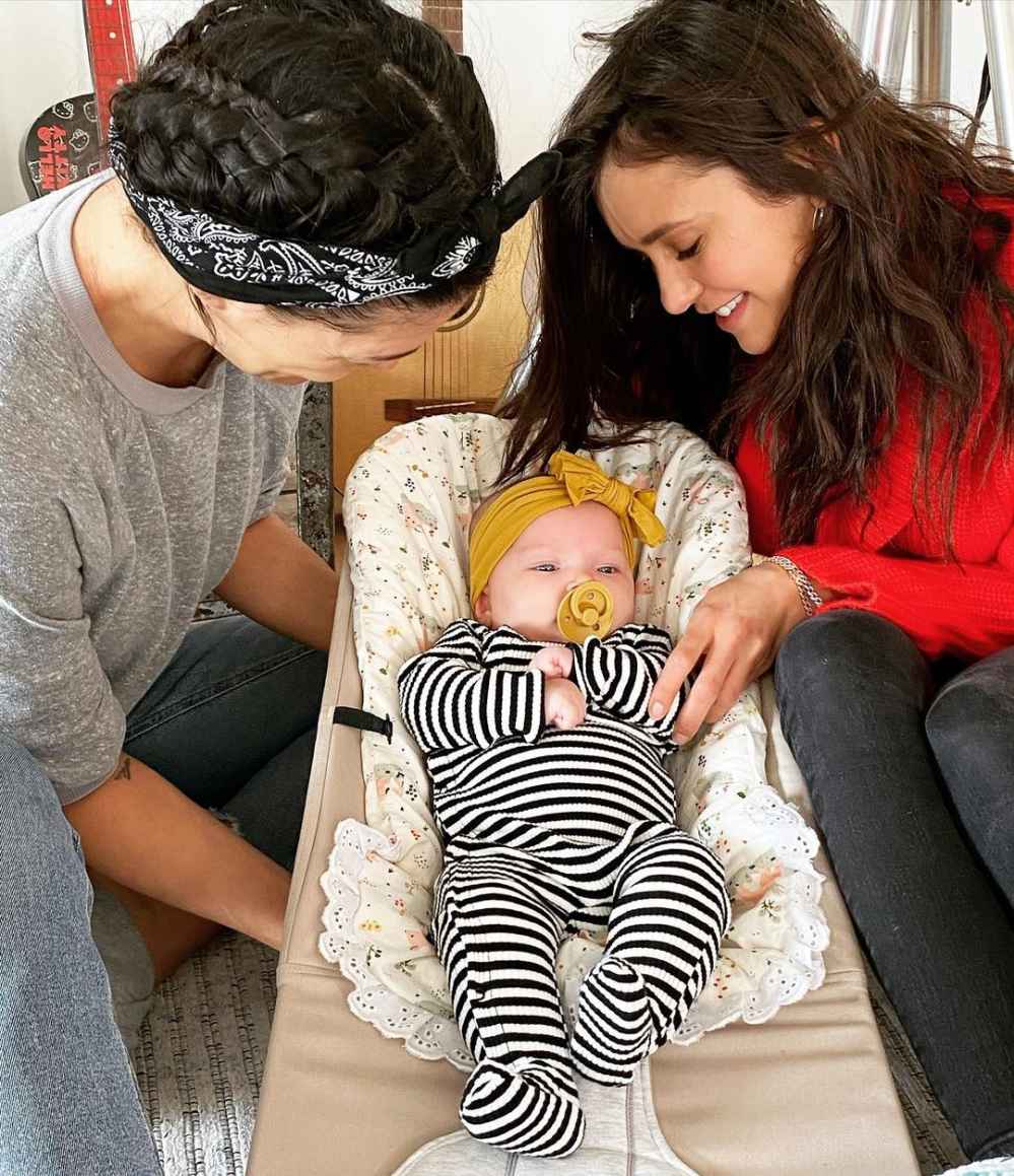Nina Dobrev Meets Jessica Szohr’s Perfect 2-Month-Old Daughter