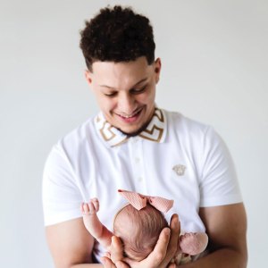 Patrick Mahomes Celebrates Daughter Sterling 1st Month