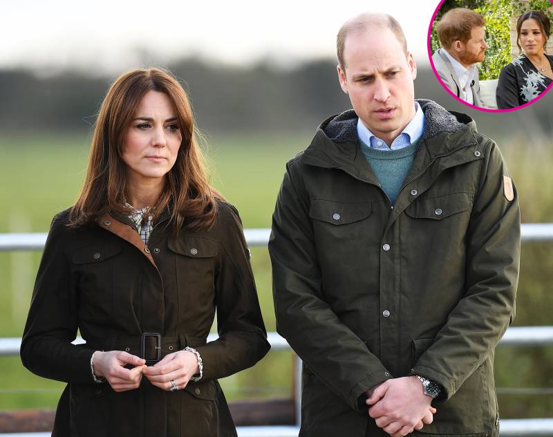 Prince William, Kate React to Harry and Meghan's Bombshell Interview p