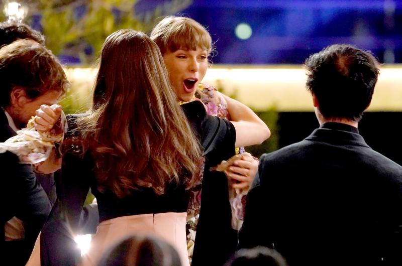 Taylor Swift Best Surprised Faces Grammys 2021