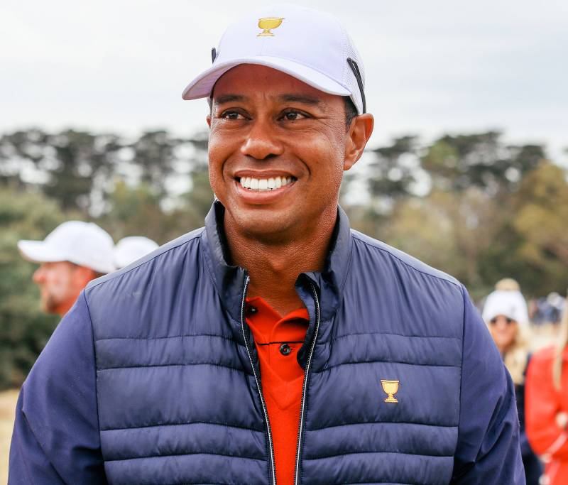 Tiger Woods Resting Comfortable Post Car Accident