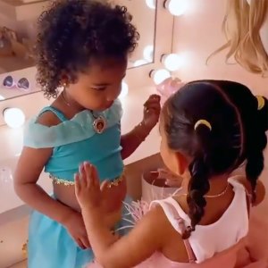 Watch Chicago West Do True Thompson’s Makeup With KKW Beauty