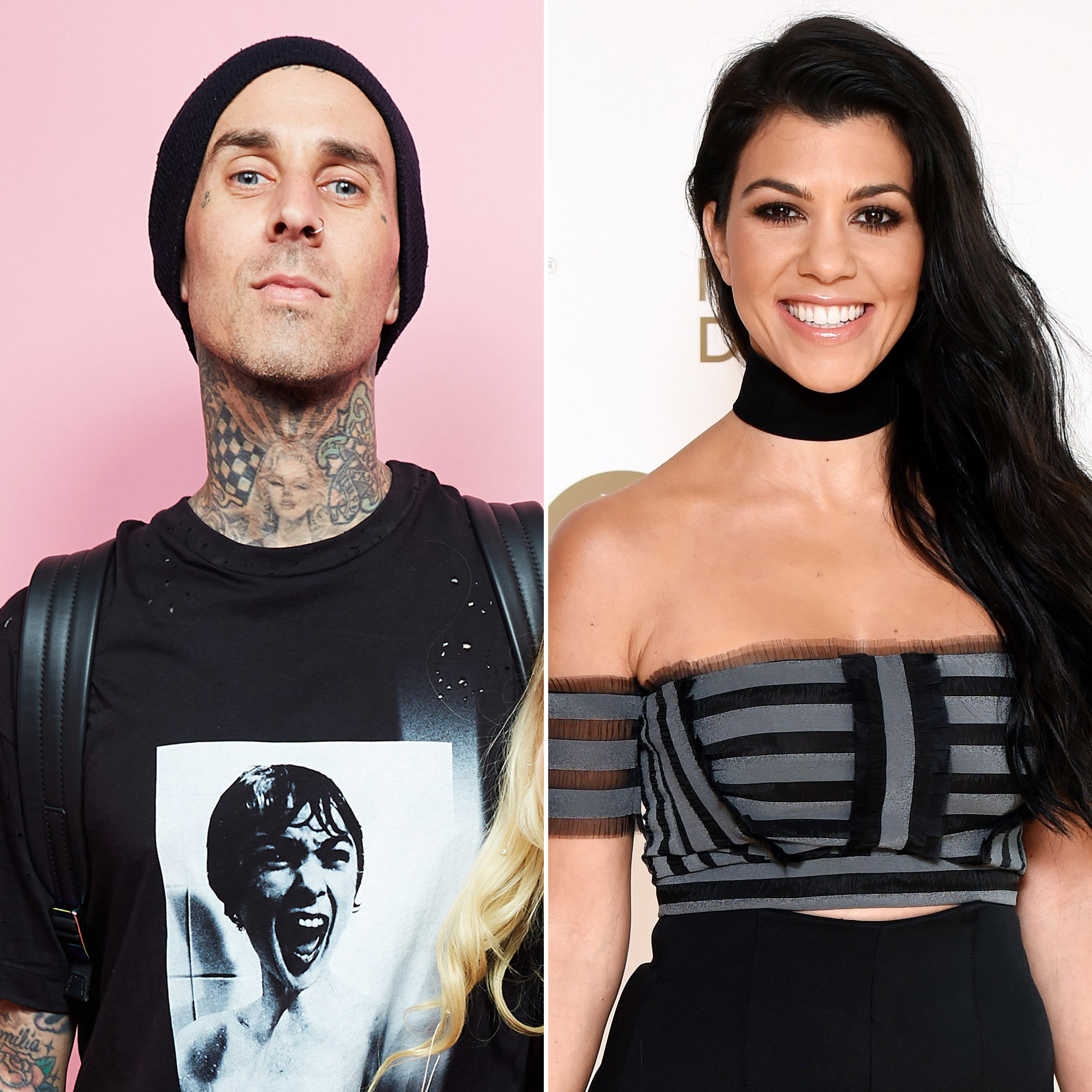 Travis Barker Gets Kourtney Kardashians Name Tattooed on His Chest