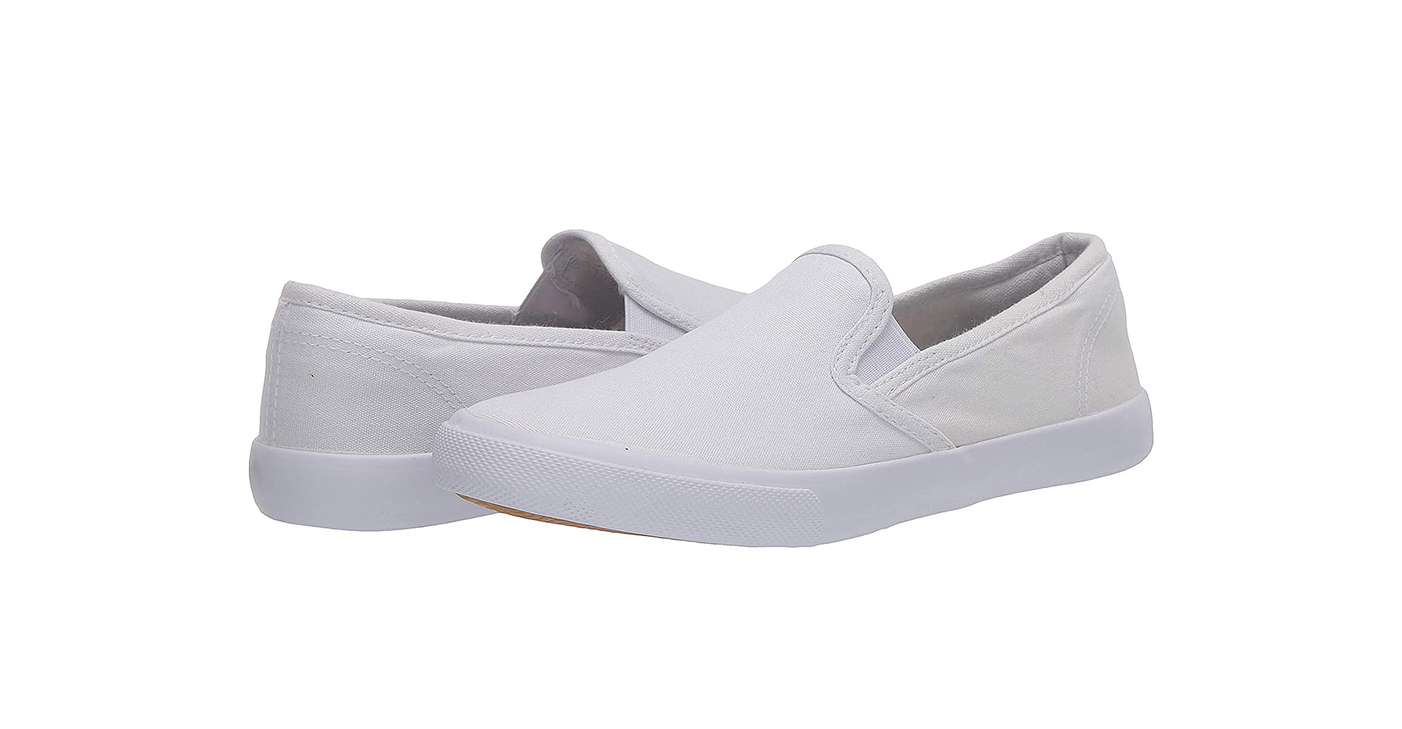 white casual slip on shoes