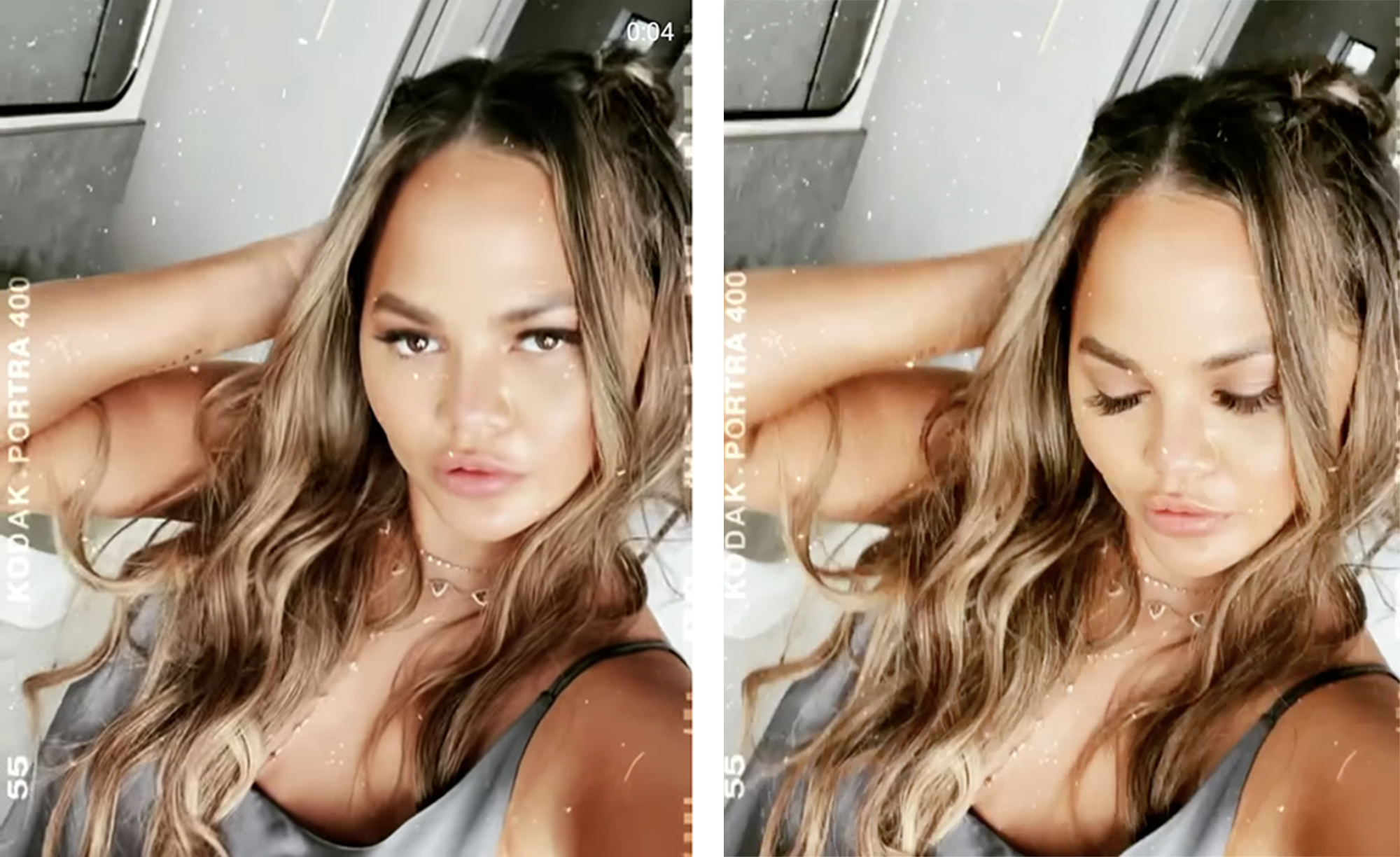 chrissy-teigen-silk-silver-cami