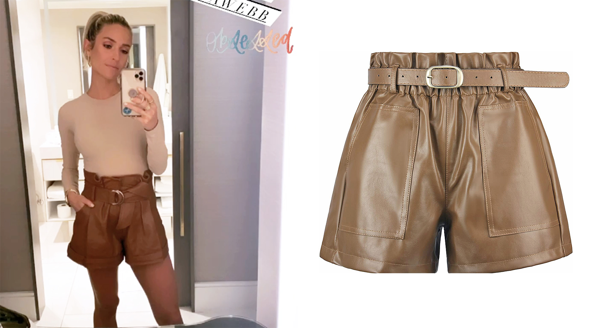 Kristin Cavallari's $425 Leather Shorts: Check Out This $25 Pair
