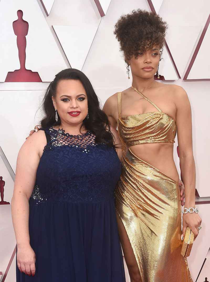 Andra Day and Sister Oscars 2021 Red Carpet 2