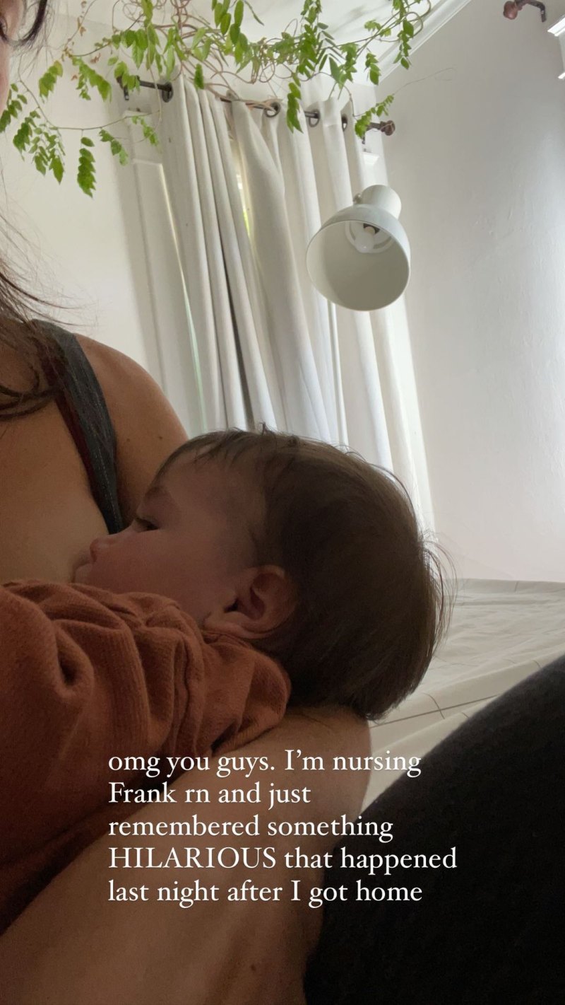 Bachelor's Bekah Martinez's Sweetest Breast-Feeding Shots Breast-Feeding in Bed