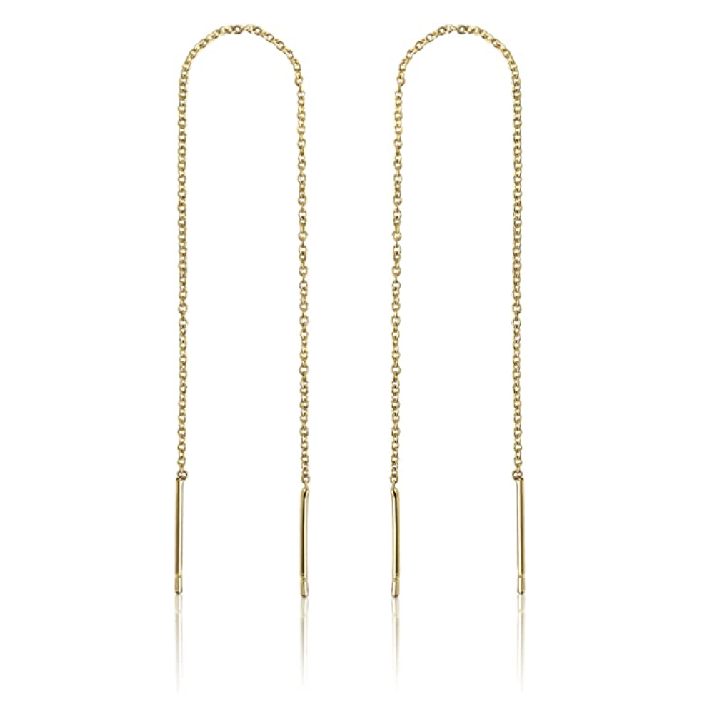 Benevolence LA Store 14k Gold Chain Earrings