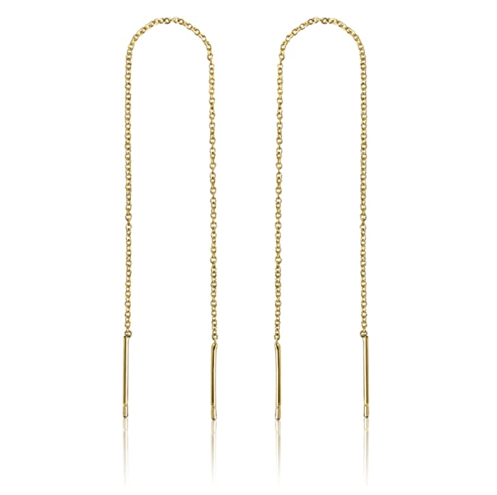 Benevolence LA Store 14k Gold Chain Earrings