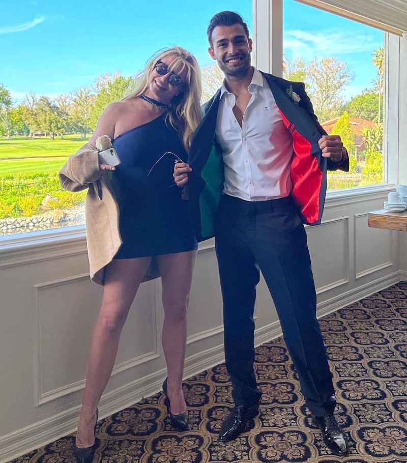 Britney Spears Cozies Up to Boyfriend Sam Asghari at Wedding Amid Conservatorship Battle
