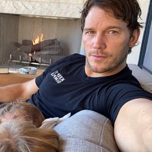 Chris Pratt Shares Sweet Selfie With Son Jack, 8, and Daughter Lyla, 8 Months: ‘Baby Time’