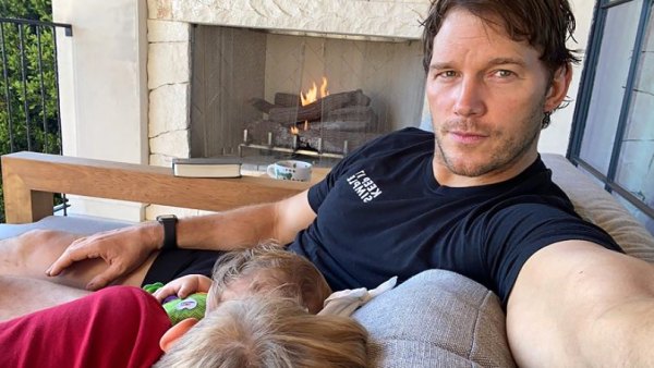 Chris Pratt Shares Sweet Selfie With Son Jack, 8, and Daughter Lyla, 8 Months: ‘Baby Time’