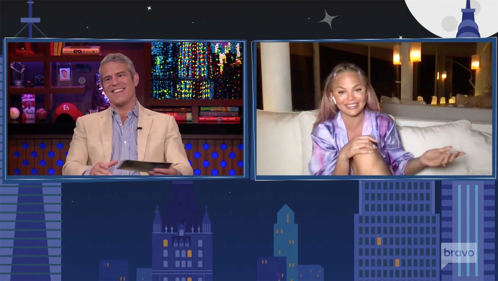 Chrissy Teigen Watch What Happens Live with Andy Cohen