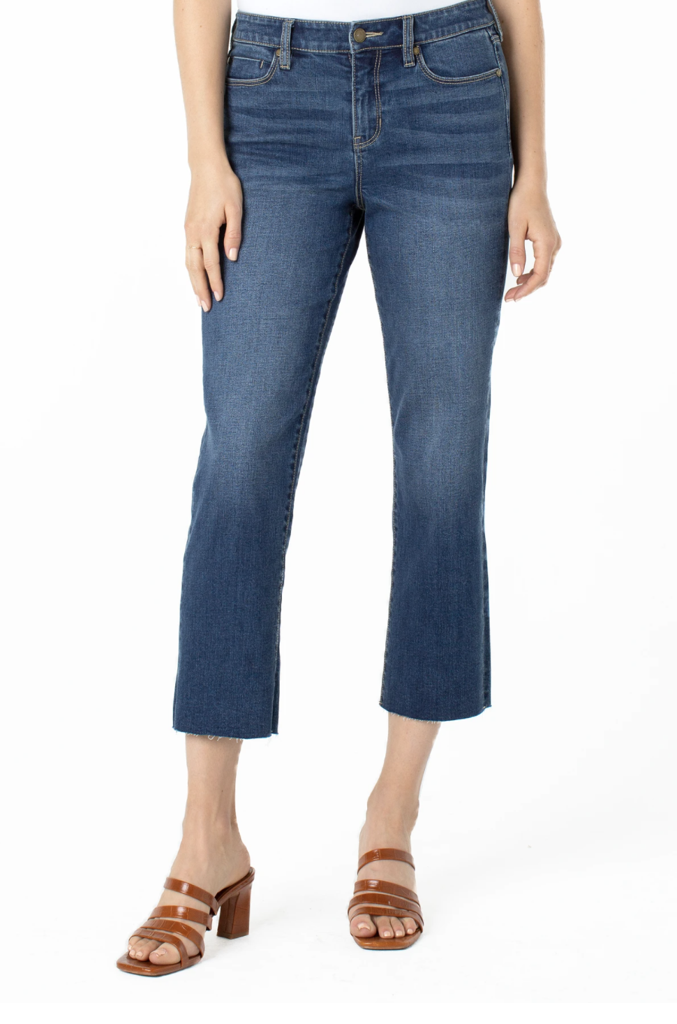 Crop Straight With Fray Hem Eco