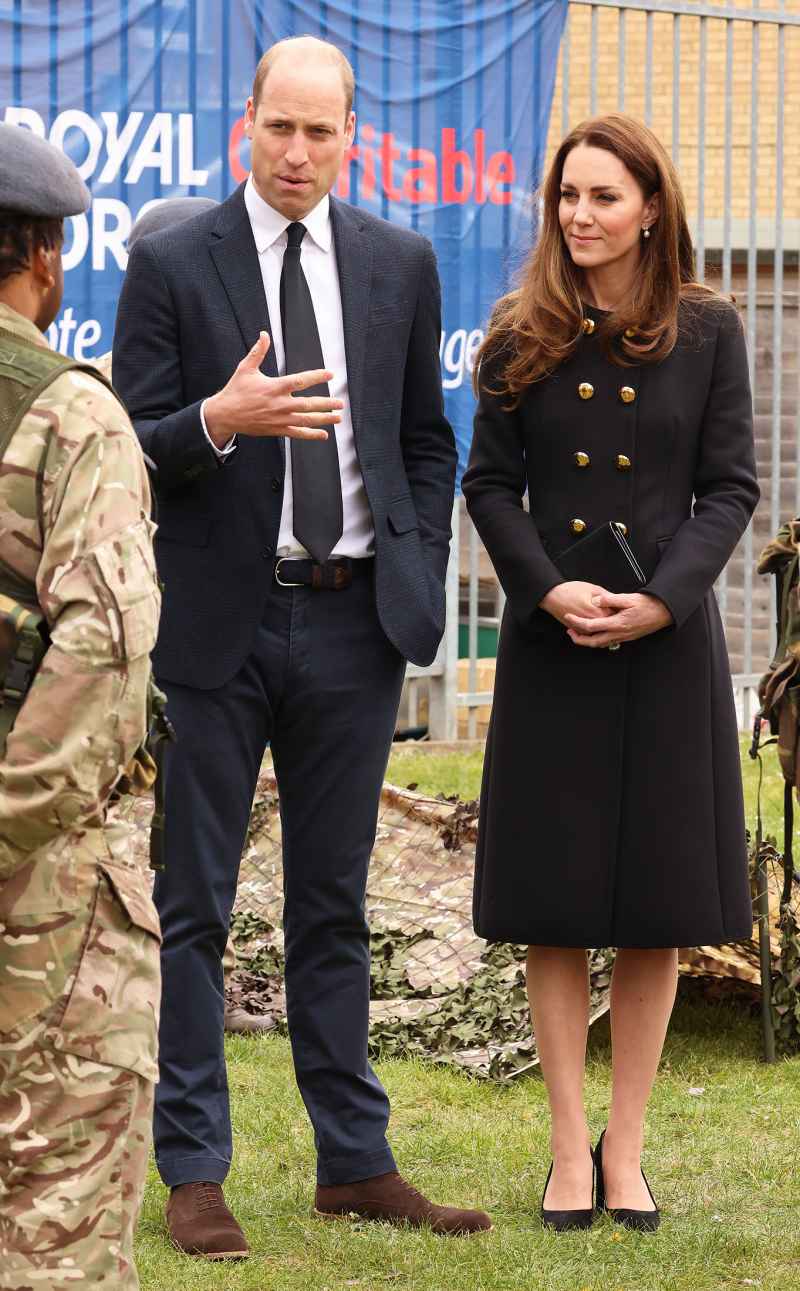 Duchess Kate Stuns in Military Coat for First Outing Since Philip's Funeral