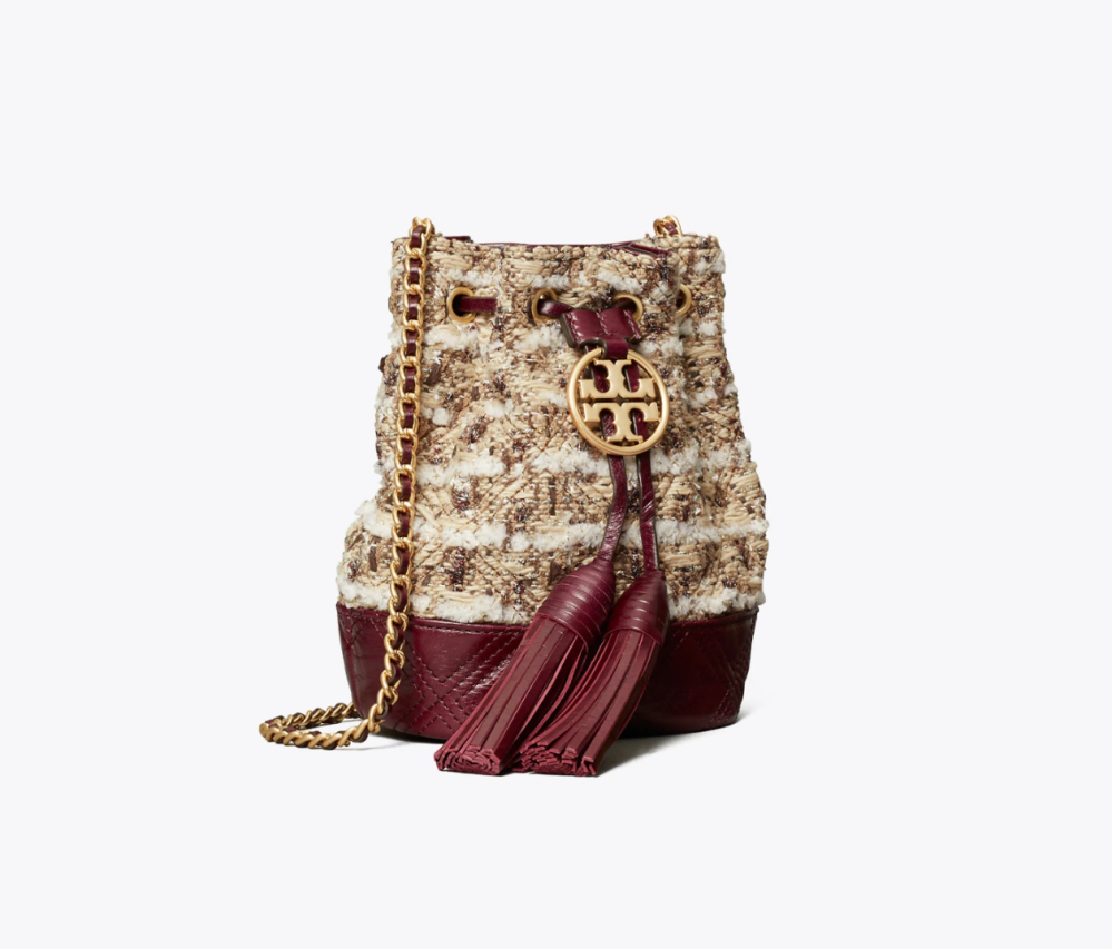 Fleming Soft Tweed Mini Bucket Bag