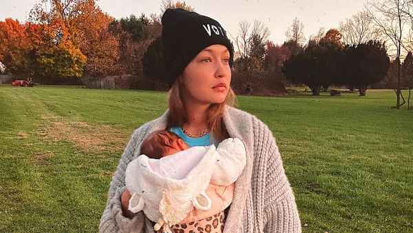 Too Cute! Gigi Hadid’s 7-Month-Old Daughter Khai Wears Versace Sweatsuit