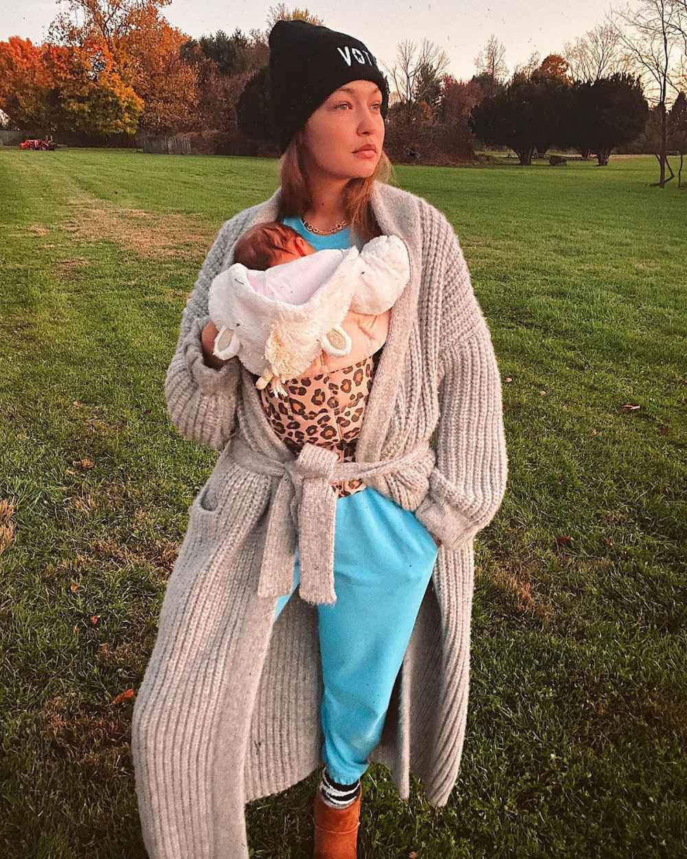 Too Cute! Gigi Hadid&rsquo;s 7-Month-Old Daughter Khai Wears Versace Sweatsuit