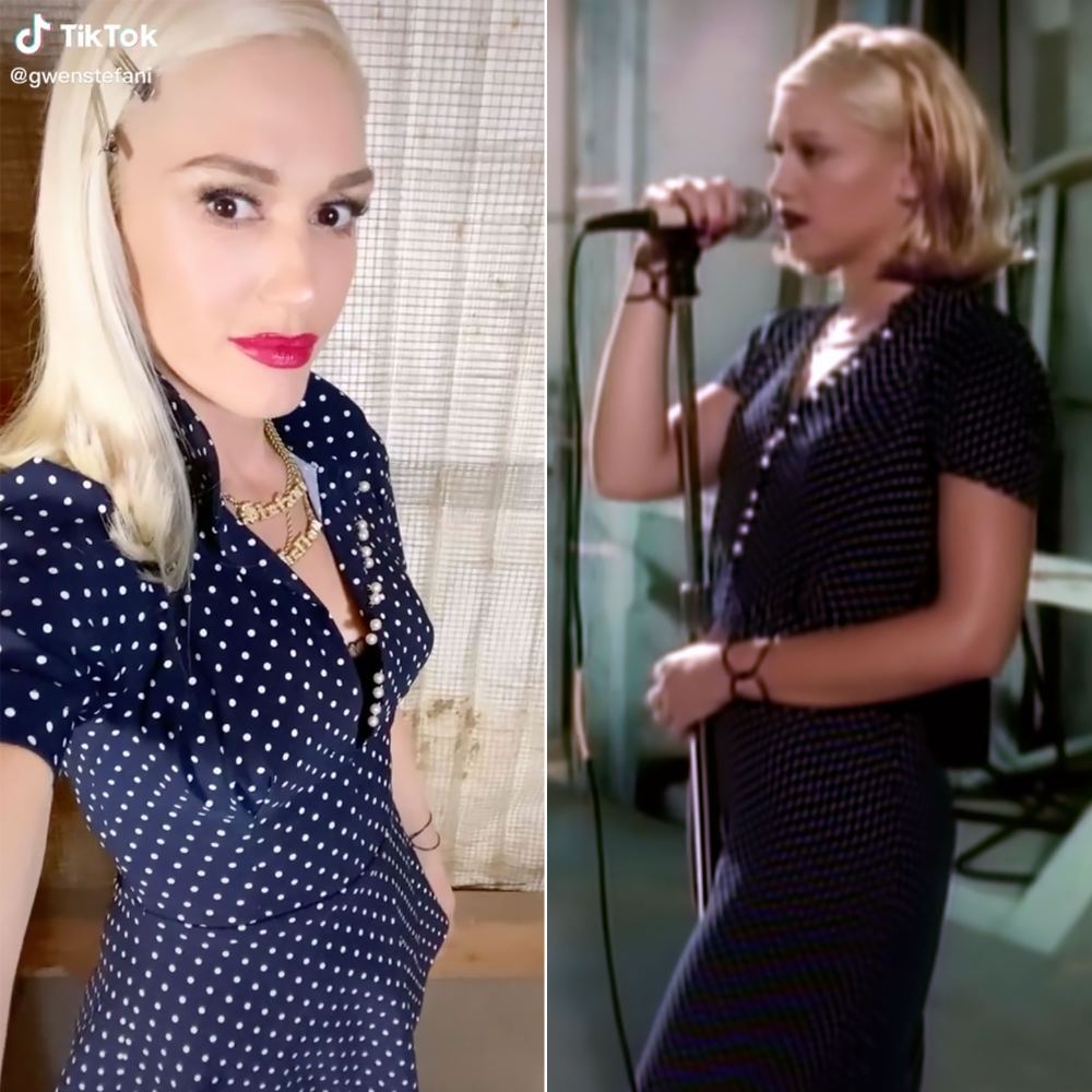 Gwen Stefani Rewears ‘Don’t Speak’ Polka Dot Dress — 25 Years Later!