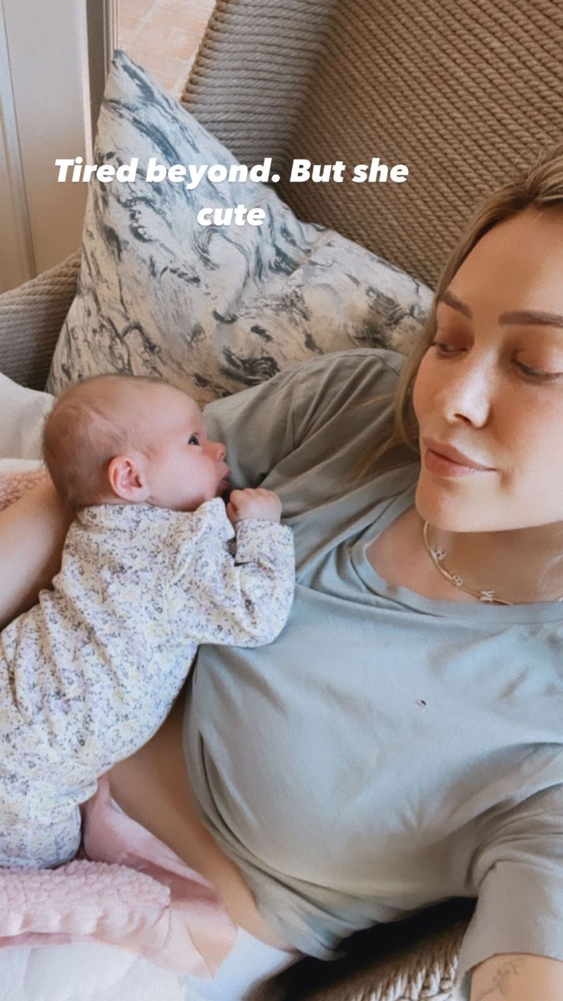 Hilary Duff Is ‘Beyond’ Tired Raising 3-Week-Old Daughter Mae: Photos