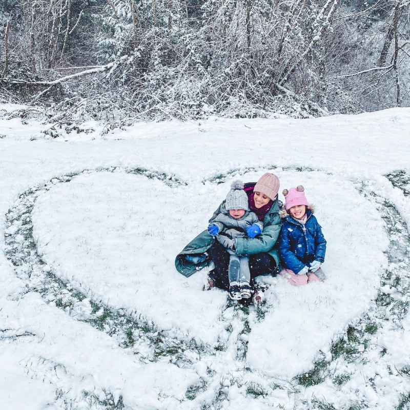Jana Kramer, Mike Caussin's Sweetest Moments With Kids Ahead of Split Snow Cute