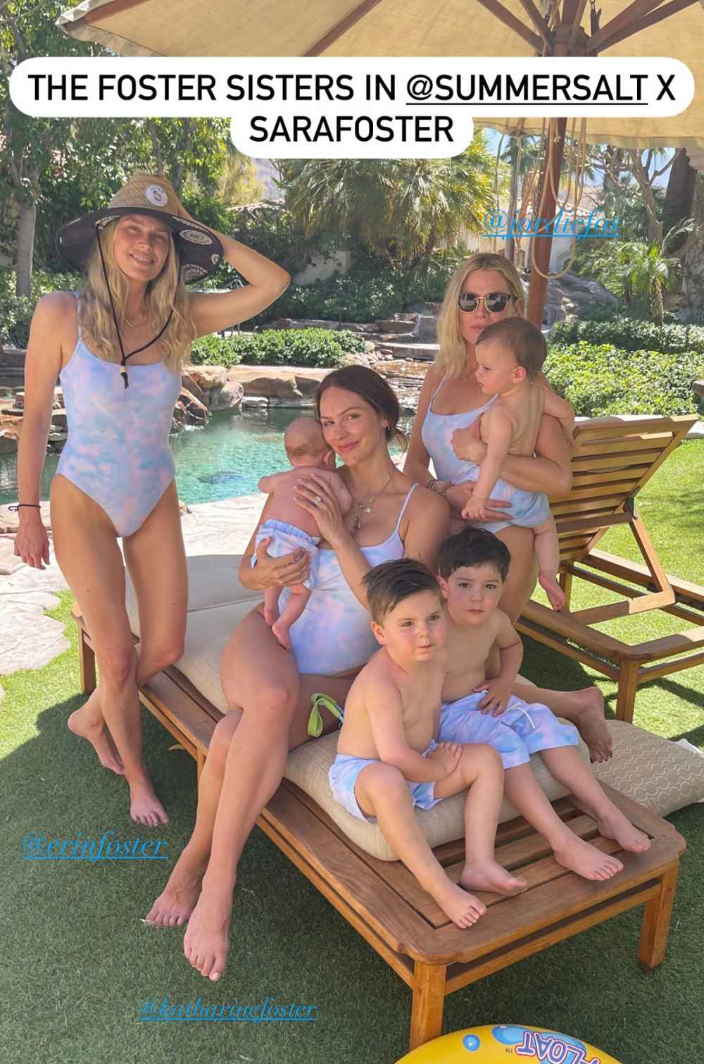 Katharine McPhee and Baby Boy Wear Matching Swimsuits