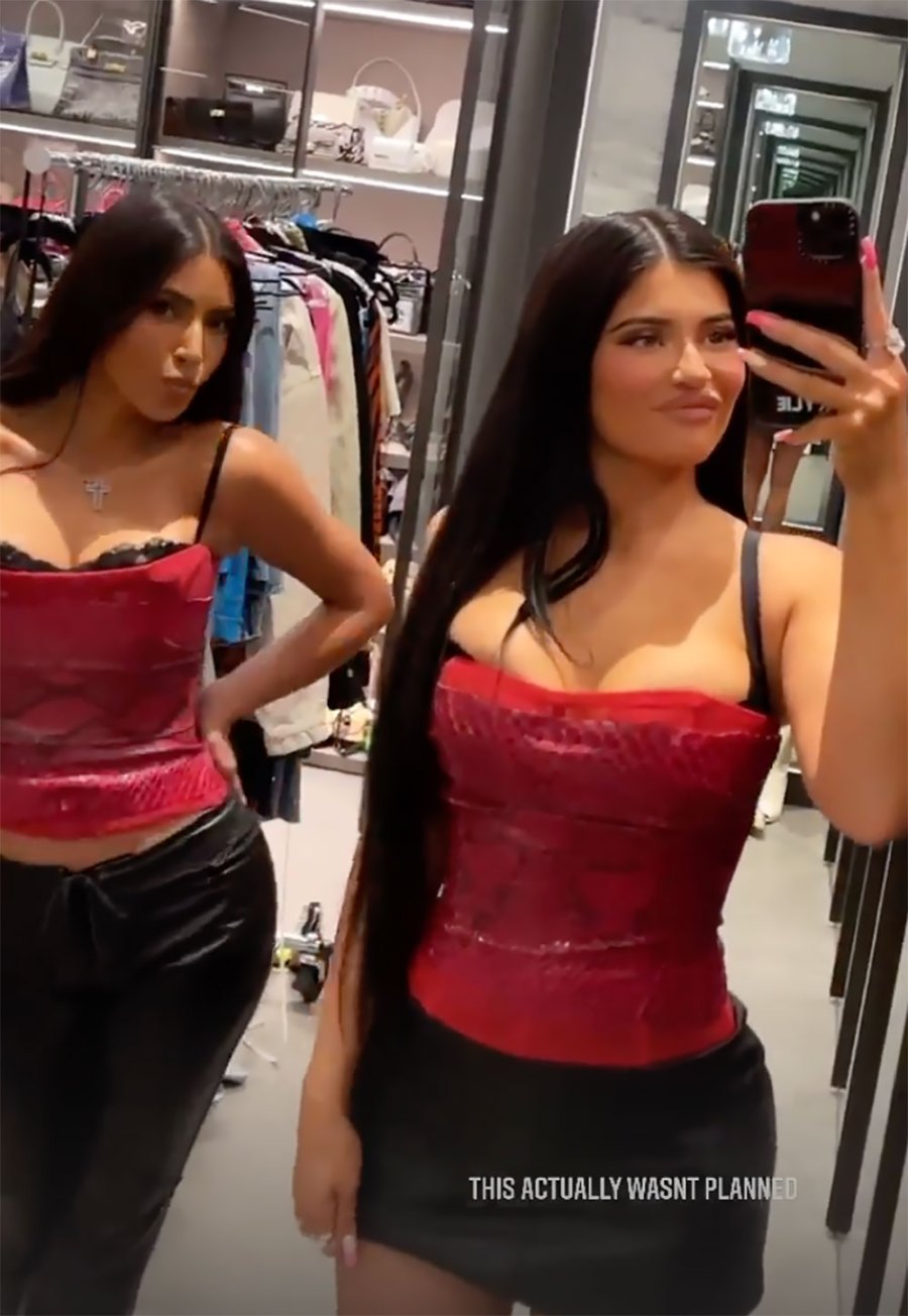 LOL! Kim Kardashian, Kylie Jenner Accidentally Show Up in Identical Tops
