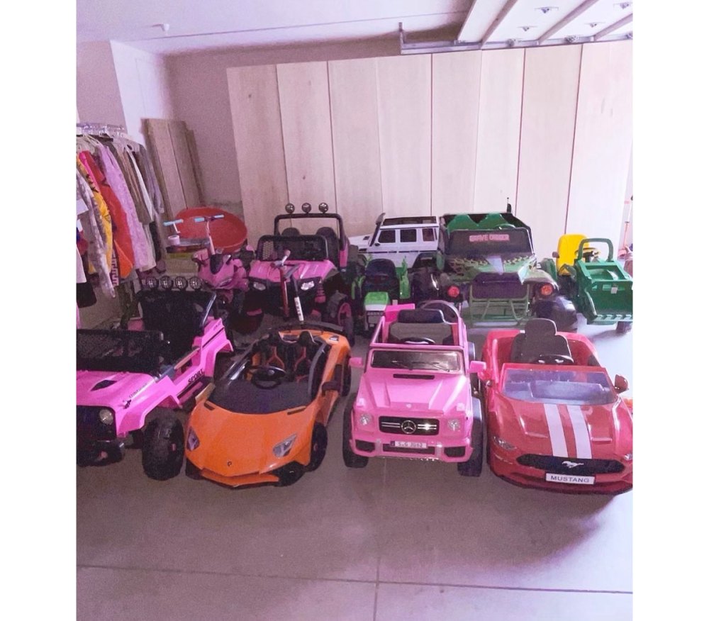 Kim Kardashian Shares Her 4 Kids Epic Garage With Mini Mustang Ferrari and More