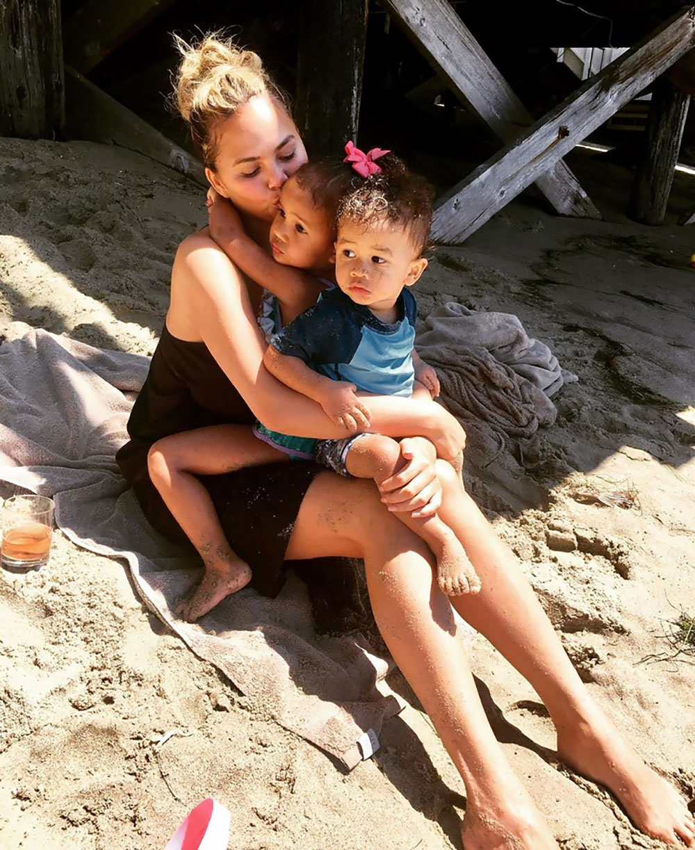 LOL! Why Chrissy Teigen Posts More Photos of Daughter Luna Than Son Miles