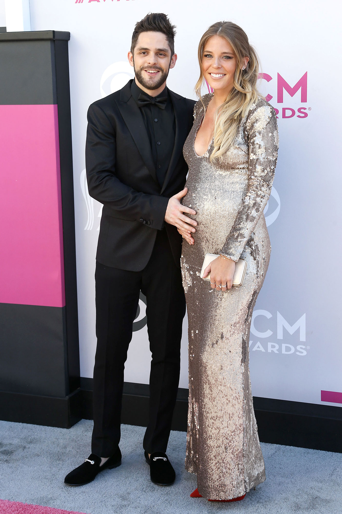 Lauren Akins Pregnant Celebs Showing Baby Bumps at ACM Awards Over the Years