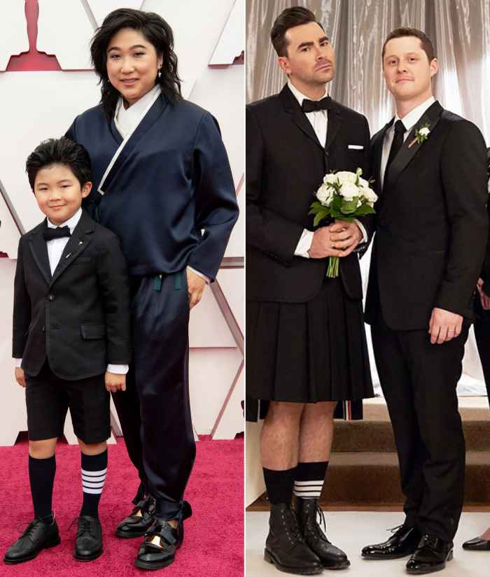 ‘Minari’ Star Alan Kim Dressed Like a Mini David Rose at the 2021 Oscars