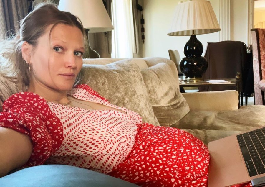 Model Toni Garrn and More Pregnant Stars Showing Their Baby Bumps in 2021